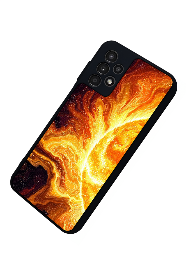 Samsung Galaxy A13 Uyumlu Güneş Tasarımlı Glossy Premium Kılıf