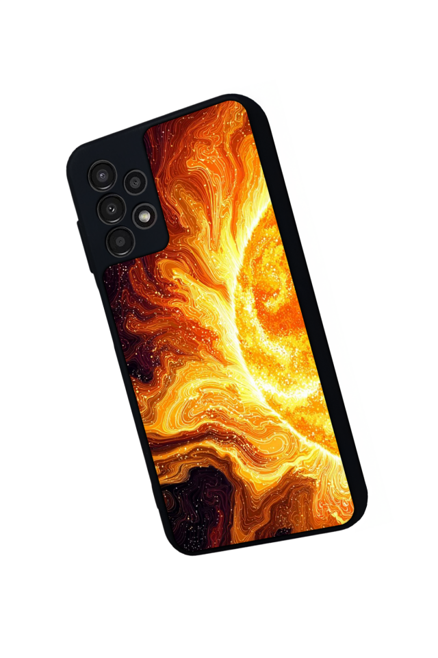Samsung Galaxy A13 Uyumlu Güneş Tasarımlı Glossy Premium Kılıf