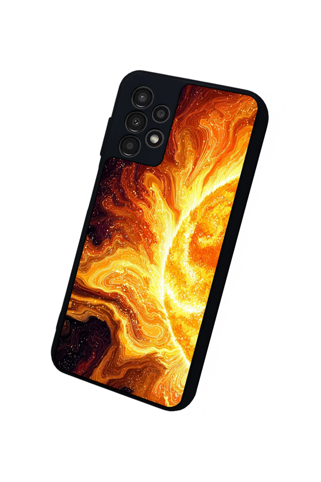 Samsung Galaxy A13 Uyumlu Güneş Tasarımlı Glossy Premium Kılıf