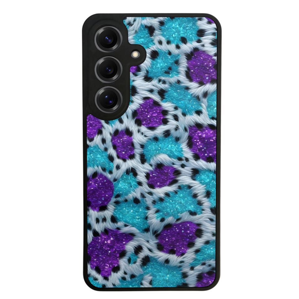 Samsung Galaxy S25 Uyumlu Hologram Leopar Tasarımlı Glossy Premium Kılıf