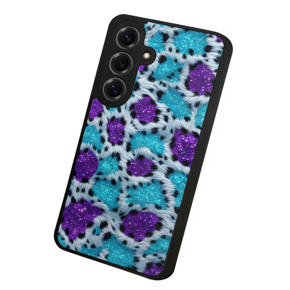 Samsung Galaxy S25 Uyumlu Hologram Leopar Tasarımlı Glossy Premium Kılıf