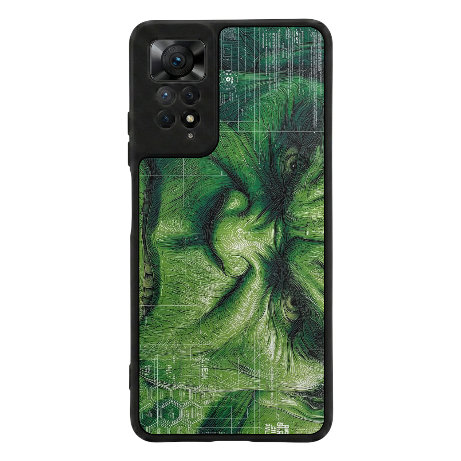 Xiaomi Redmi Note 12 Pro Uyumlu Hulk Tasarımlı Glossy Premium Kılıf