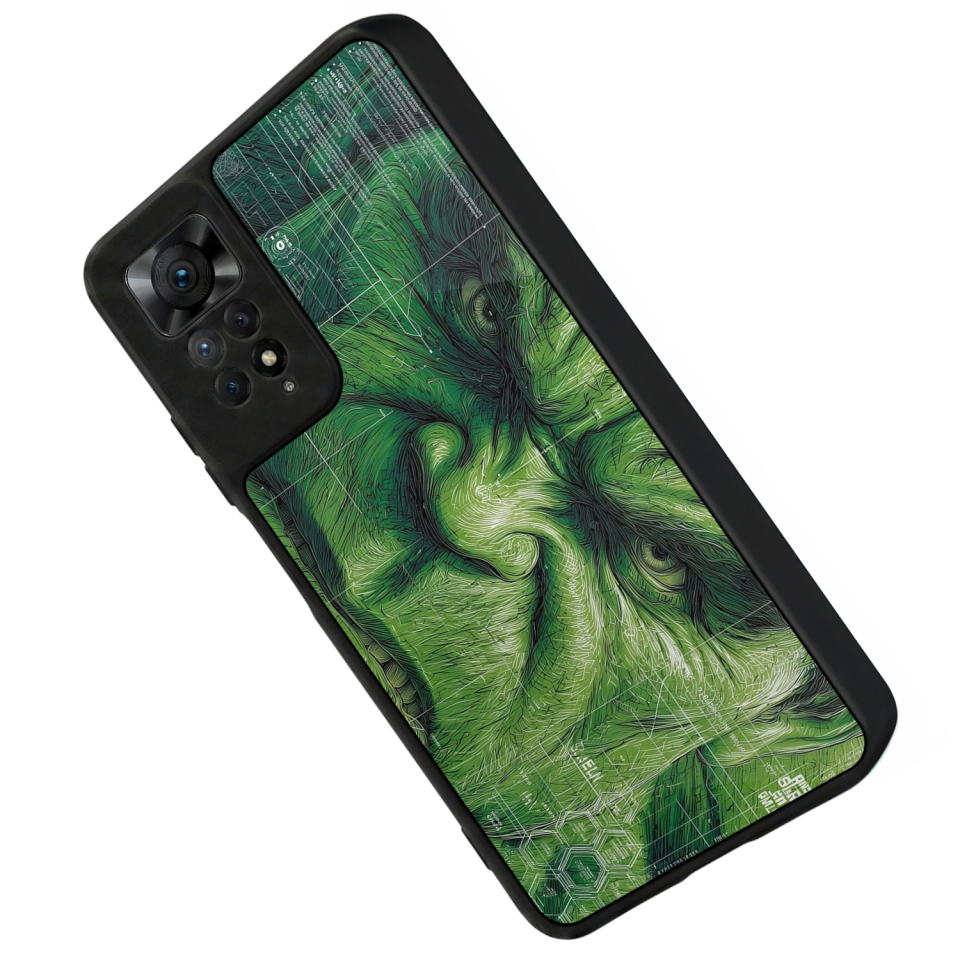 Xiaomi Redmi Note 12 Pro Uyumlu Hulk Tasarımlı Glossy Premium Kılıf