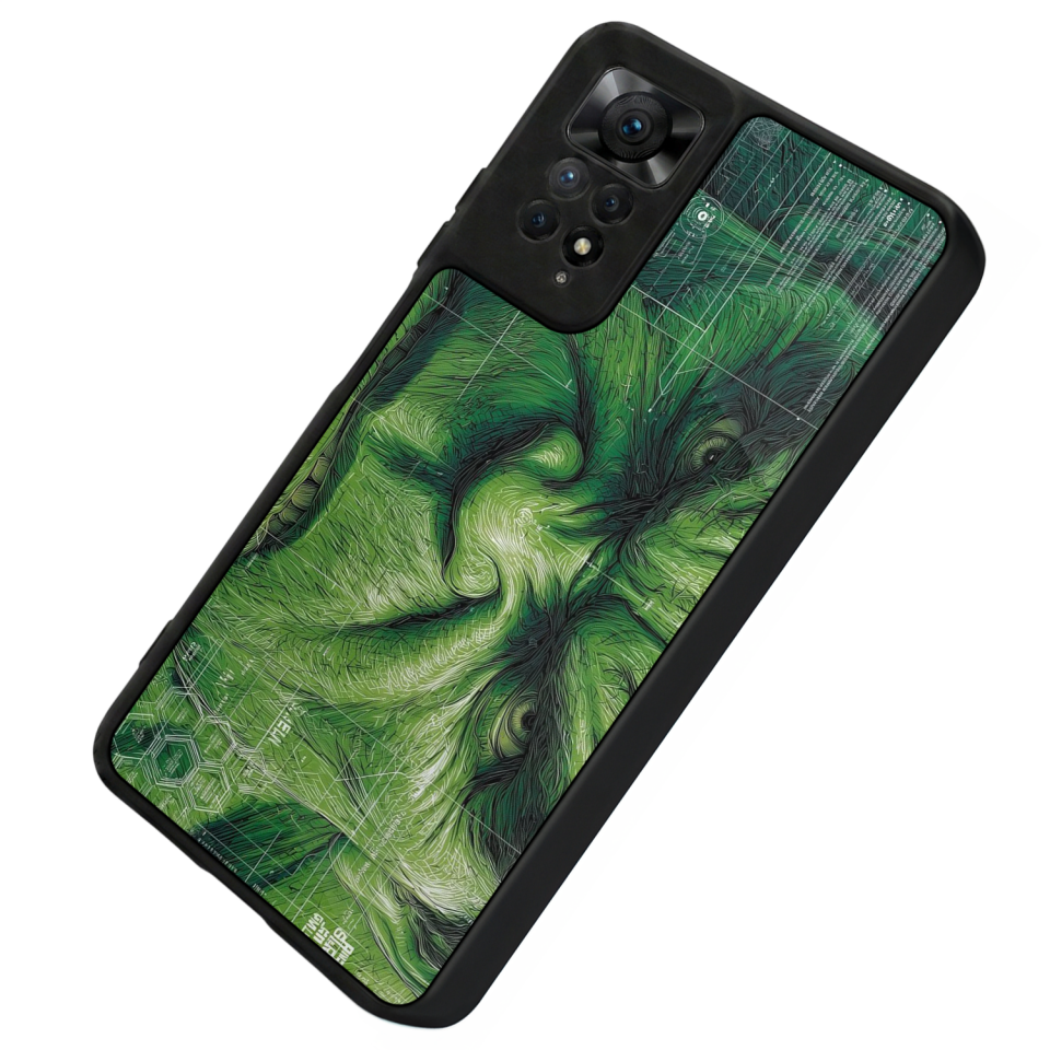 Xiaomi Redmi Note 12 Pro Uyumlu Hulk Tasarımlı Glossy Premium Kılıf