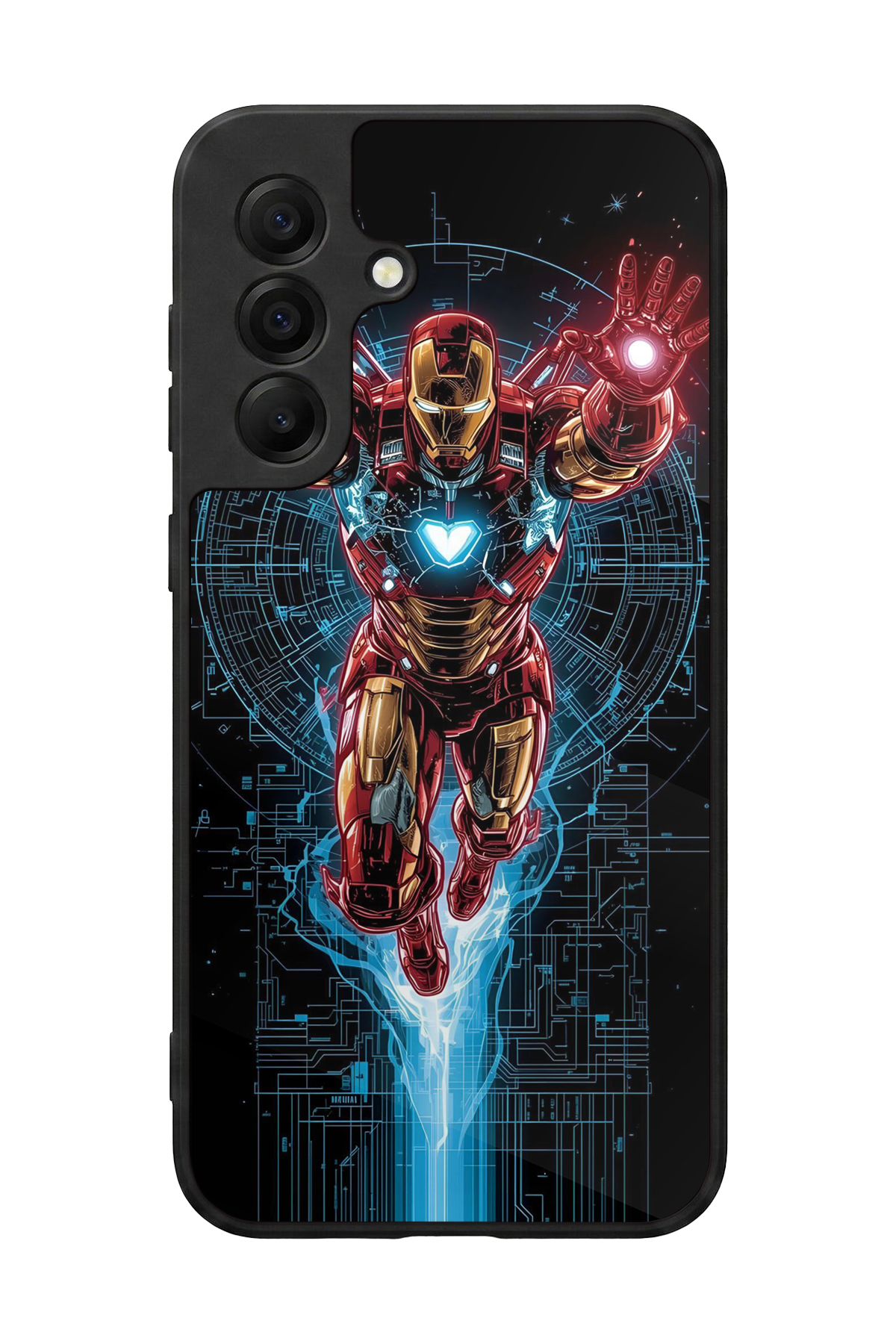 Samsung Galaxy A17 Uyumlu Iron Man ( Demir Adam ) Tasarımlı Glossy Premium Kılıf