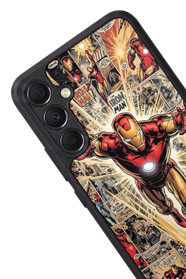 Samsung Galaxy A34 Uyumlu  Iron Man ( Demir Adam ) Tasarımlı Glossy Premium Kılıf