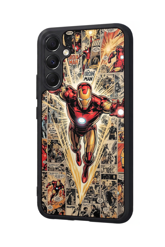 Samsung Galaxy A34 Uyumlu  Iron Man ( Demir Adam ) Tasarımlı Glossy Premium Kılıf