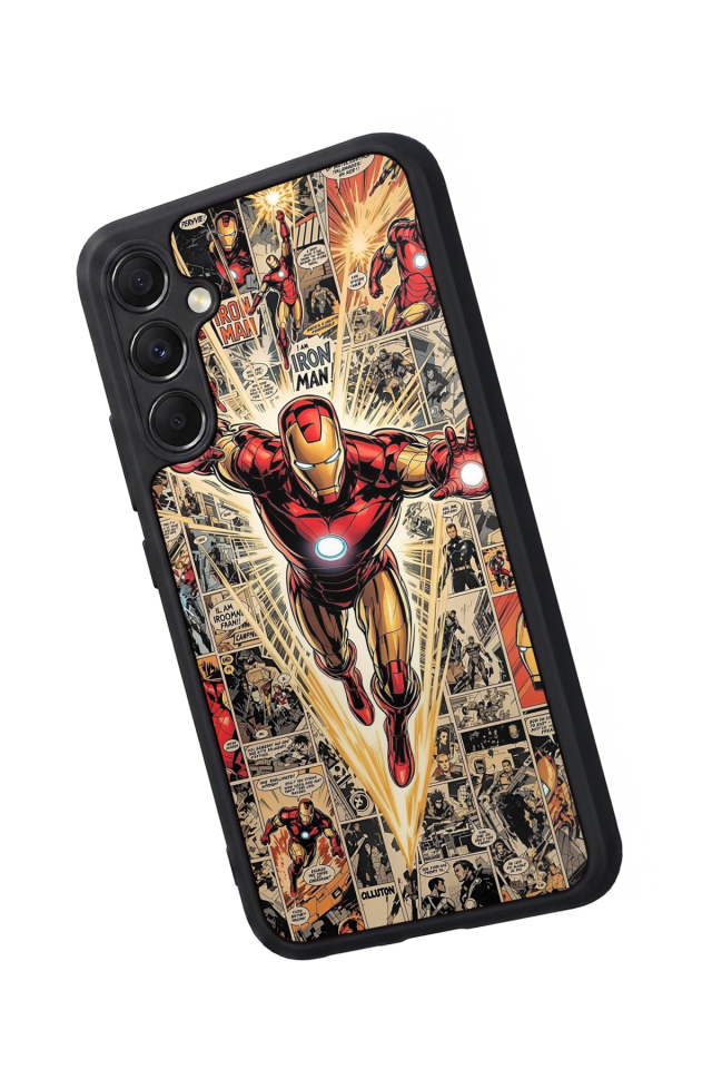 Samsung Galaxy A34 Uyumlu  Iron Man ( Demir Adam ) Tasarımlı Glossy Premium Kılıf