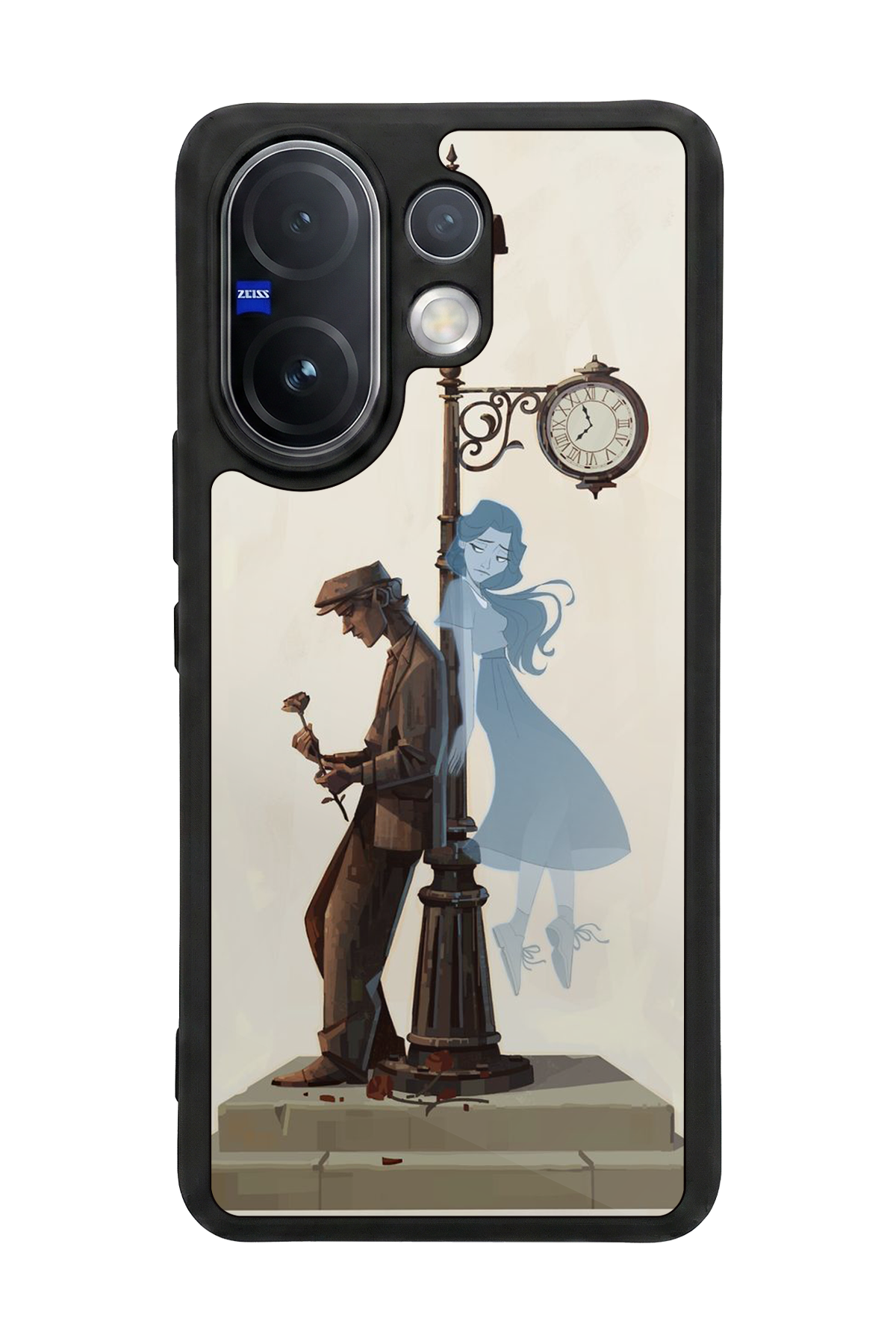 Vivo V60 Uyumlu  Kalp Love Tasarımlı Glossy Premium Kılıf