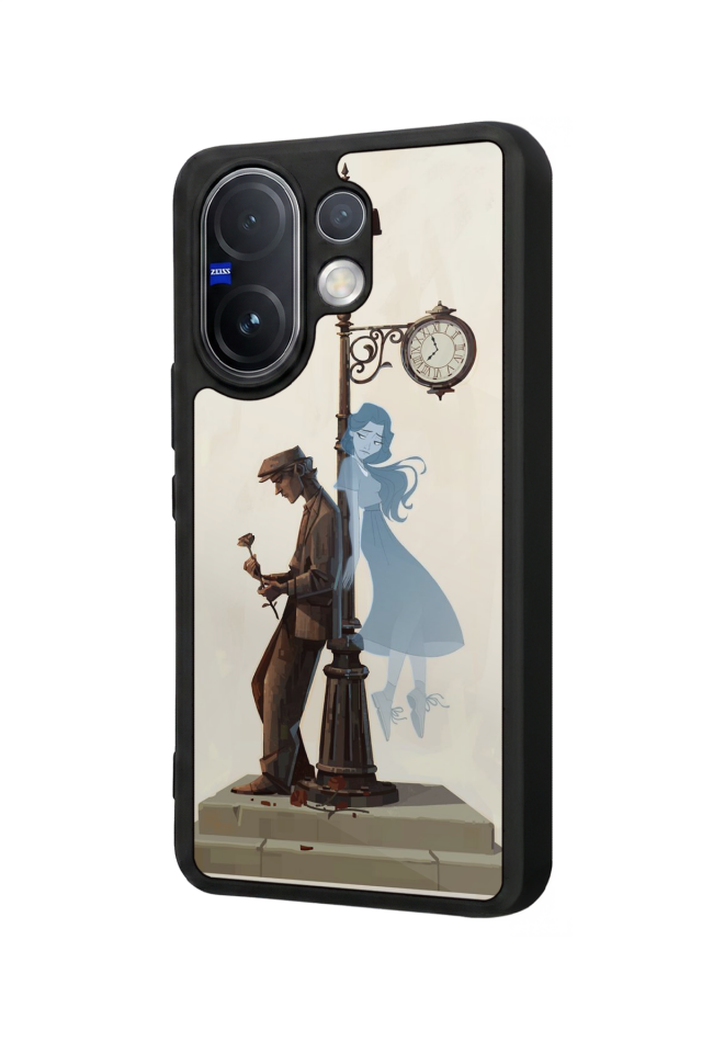 Vivo V60 Uyumlu  Kalp Love Tasarımlı Glossy Premium Kılıf