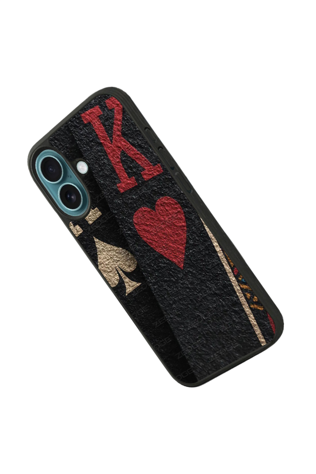 iPhone 16 Plus Uyumlu Kart Tasarımlı Glossy Premium Kılıf