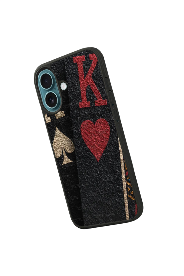iPhone 16 Plus Uyumlu Kart Tasarımlı Glossy Premium Kılıf