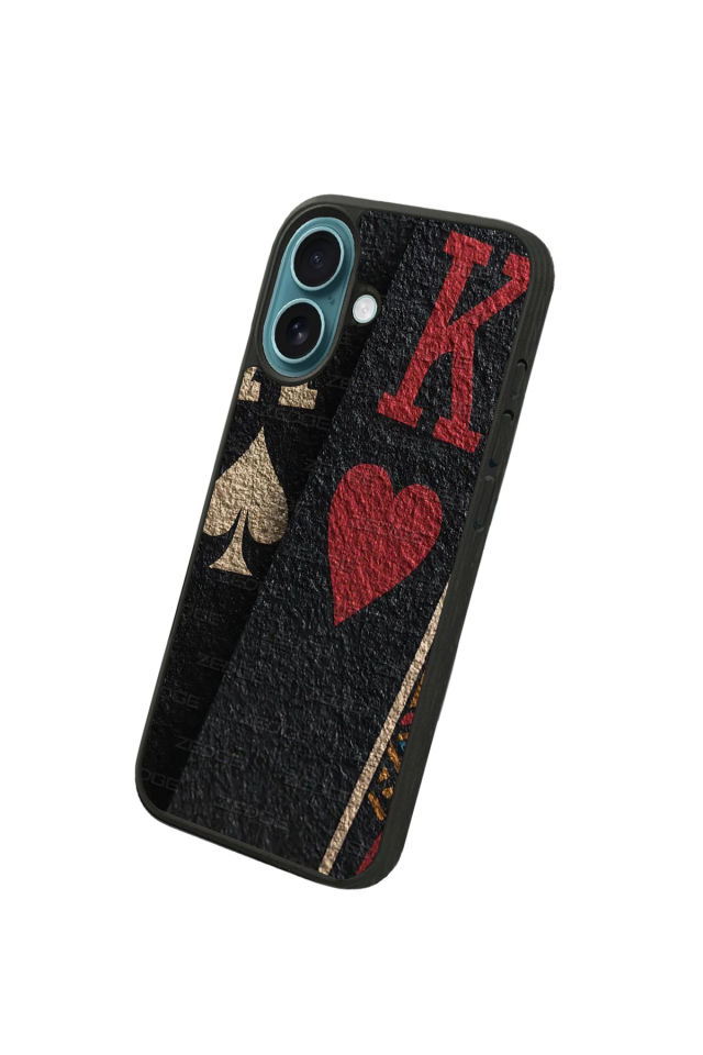 iPhone 16 Plus Uyumlu Kart Tasarımlı Glossy Premium Kılıf