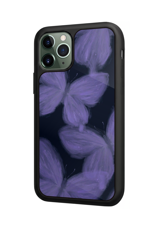 iPhone 11 Pro Uyumlu Kelebek Tasarımlı Glossy Premium Kılıf