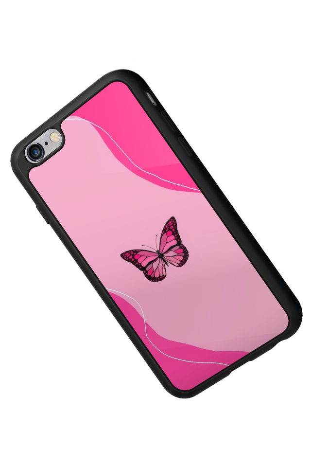 iPhone 6 Plus Uyumlu Kelebek Tasarımlı Glossy Premium Kılıf