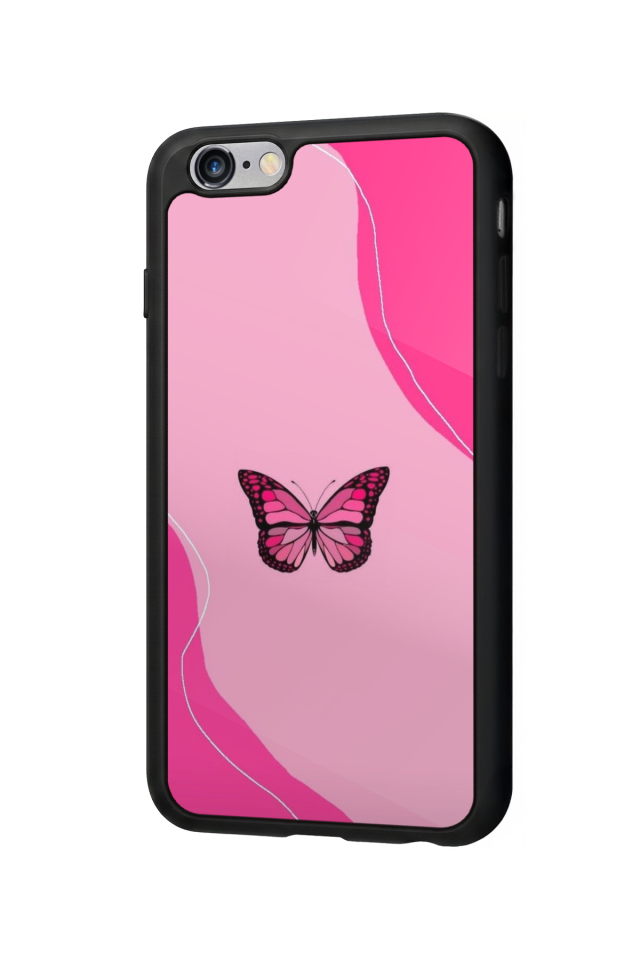 iPhone 6 Plus Uyumlu Kelebek Tasarımlı Glossy Premium Kılıf