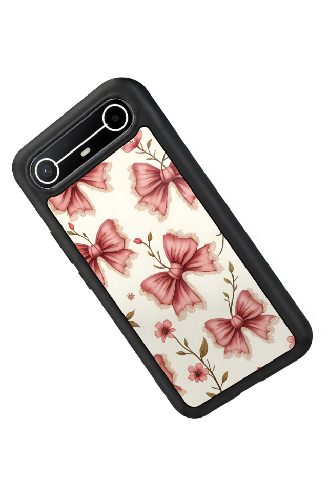 Tecno Spark Slim 5G Uyumlu Kurdele Tasarımlı Glossy Premium Kılıf