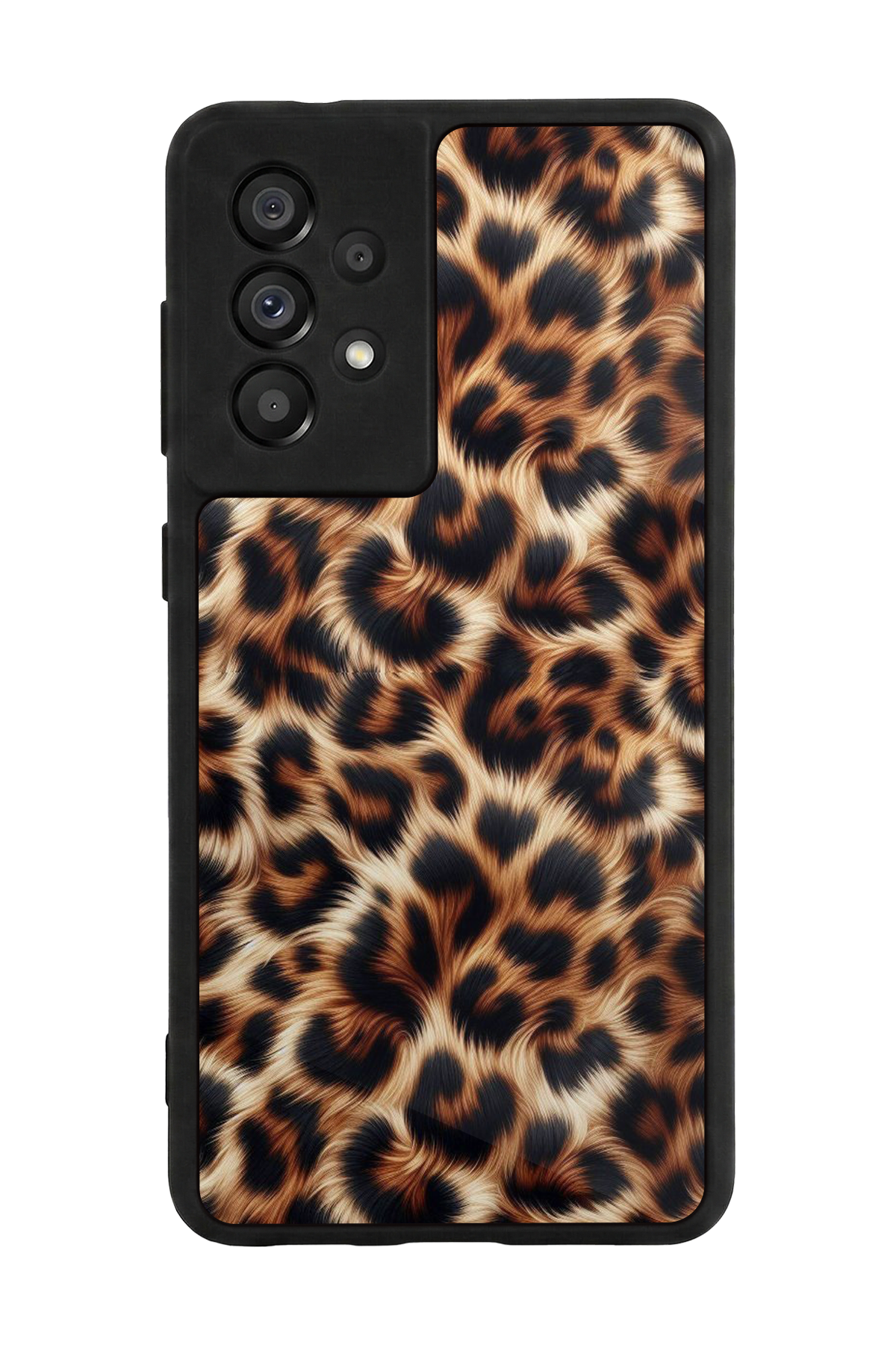 Samsung Galaxy A73 Uyumlu Leopar Tasarımlı Glossy Premium Kılıf