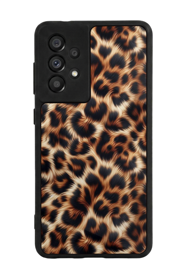 Samsung Galaxy A73 Uyumlu Leopar Tasarımlı Glossy Premium Kılıf