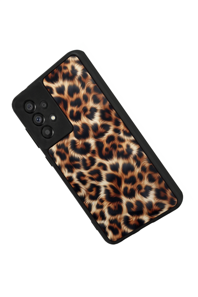 Samsung Galaxy A73 Uyumlu Leopar Tasarımlı Glossy Premium Kılıf