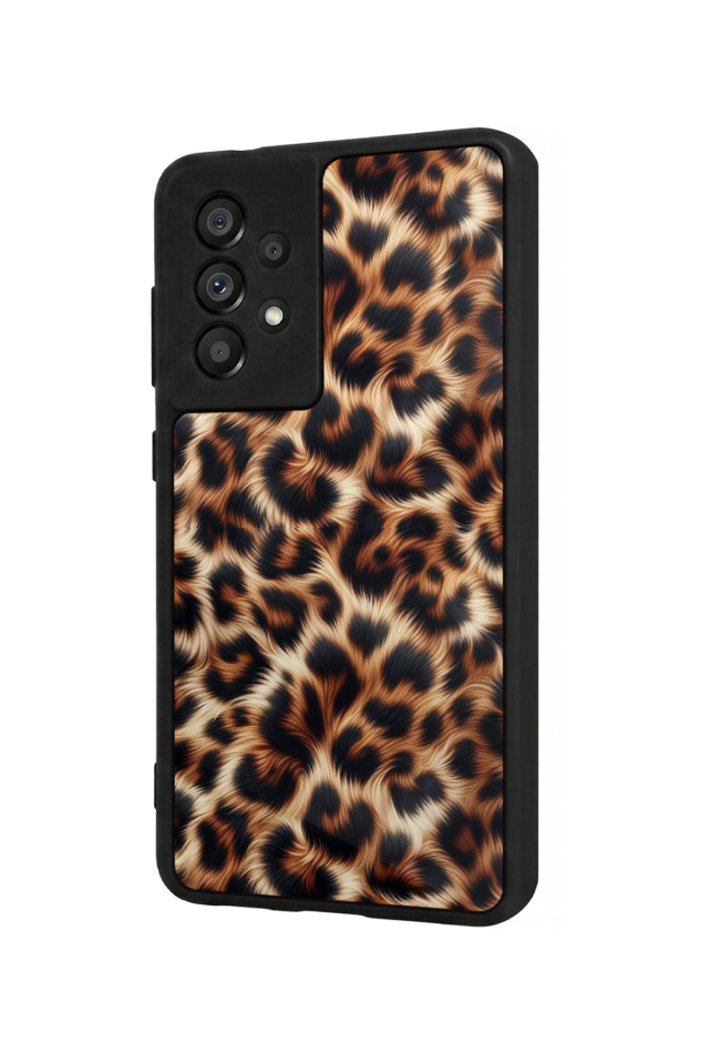 Samsung Galaxy A73 Uyumlu Leopar Tasarımlı Glossy Premium Kılıf