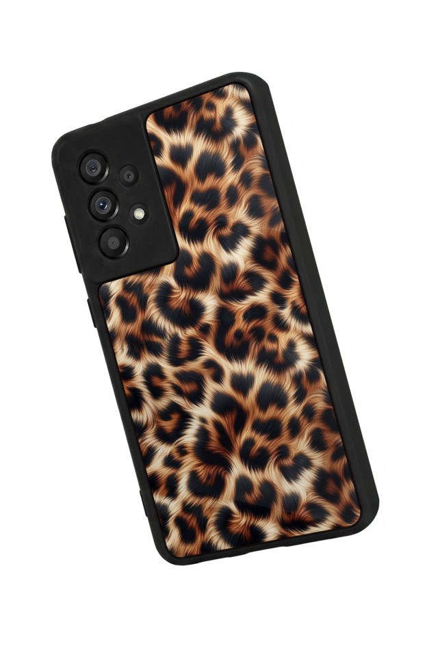 Samsung Galaxy A73 Uyumlu Leopar Tasarımlı Glossy Premium Kılıf
