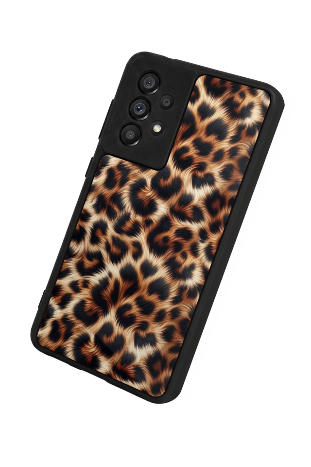 Samsung Galaxy A73 Uyumlu Leopar Tasarımlı Glossy Premium Kılıf