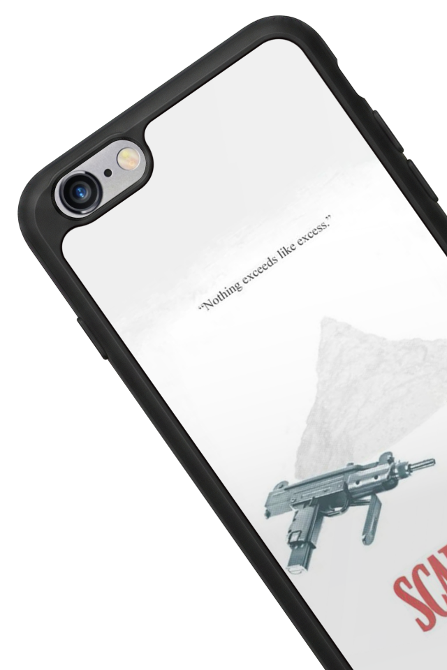 iPhone 6s Plus Uyumlu Scarface Tasarımlı Glossy Premium Kılıf