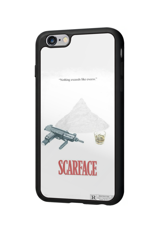 iPhone 6s Plus Uyumlu Scarface Tasarımlı Glossy Premium Kılıf