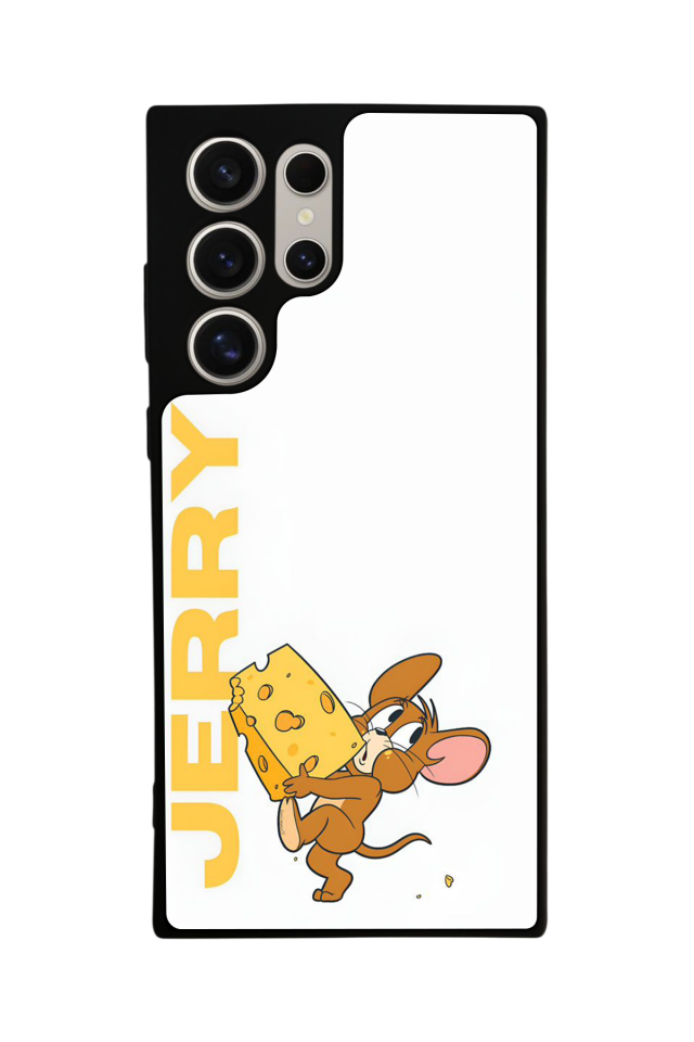 Samsung Galaxy S22 Ultra Uyumlu Tom And Jerry Tasarımlı Glossy Premium Kılıf