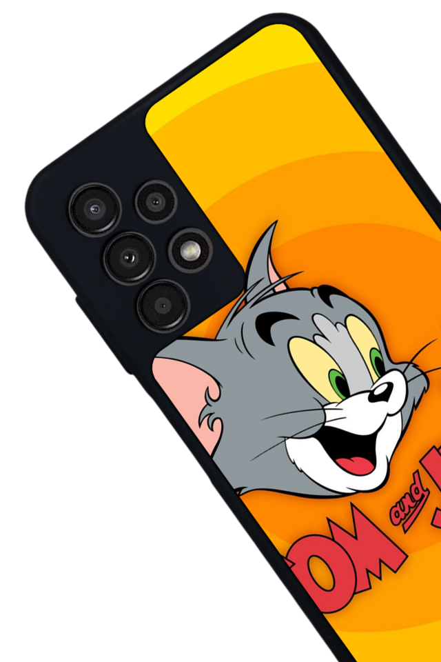 Samsung Galaxy A23 Uyumlu Tom And Jerry Tasarımlı Glossy Premium Kılıf