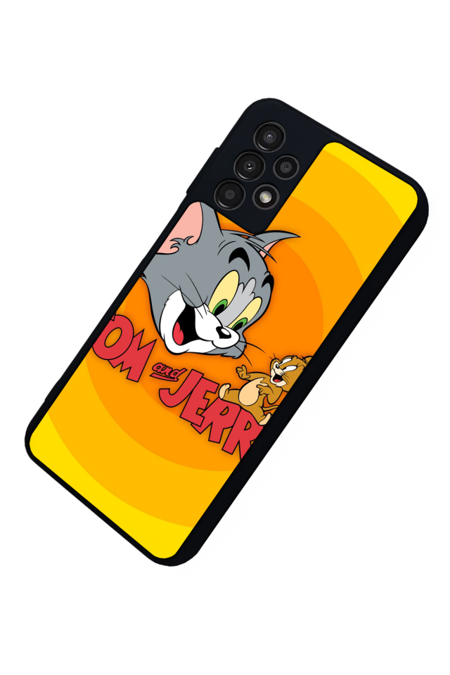Samsung Galaxy A23 Uyumlu Tom And Jerry Tasarımlı Glossy Premium Kılıf