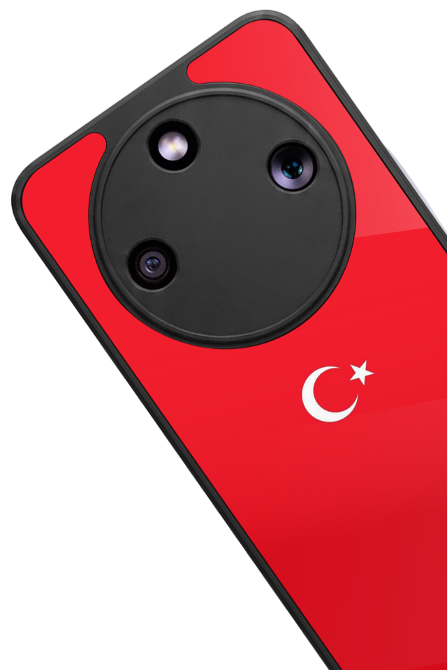 Honor Magic 8 Lite Uyumlu Türk Bayragi Tasarımlı Glossy Premium Kılıf