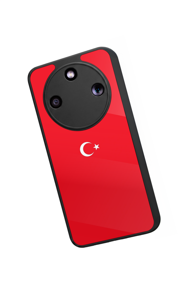 Honor Magic 8 Lite Uyumlu Türk Bayragi Tasarımlı Glossy Premium Kılıf