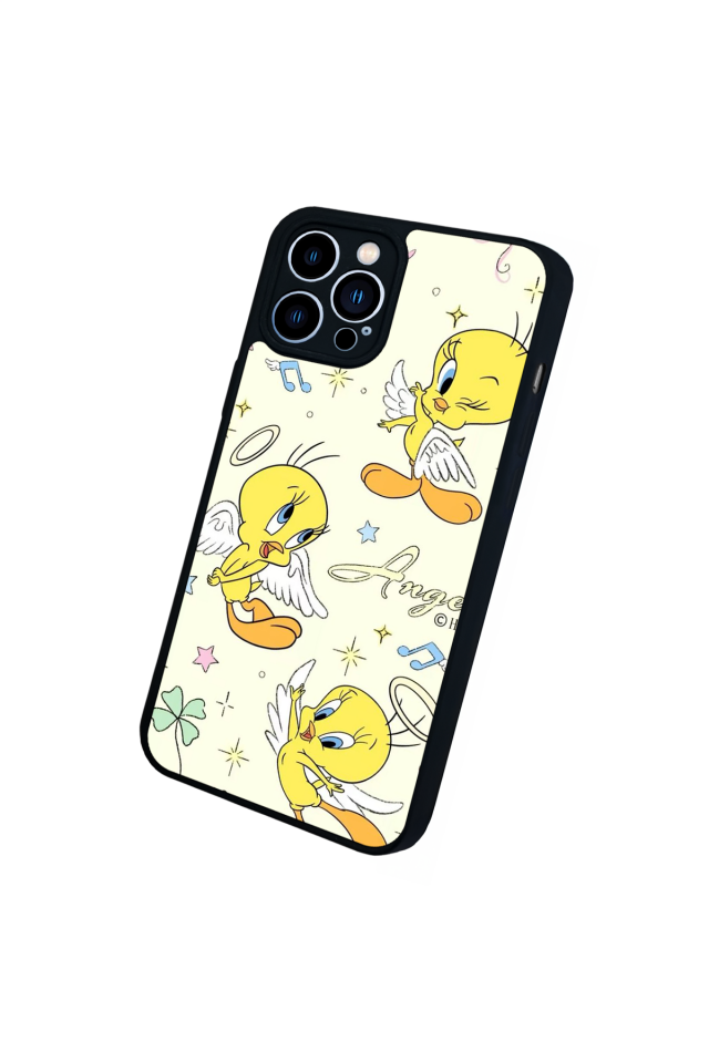 iPhone 13 Pro Max Uyumlu Tweety Tasarımlı Glossy Premium Kılıf