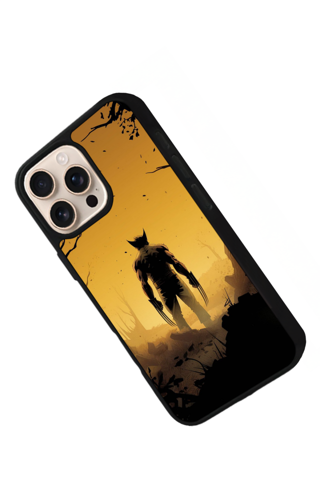iPhone 14 Pro Uyumlu Wolverine Tasarımlı Glossy Premium Kılıf
