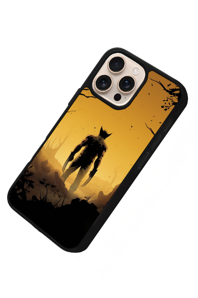 iPhone 14 Pro Uyumlu Wolverine Tasarımlı Glossy Premium Kılıf
