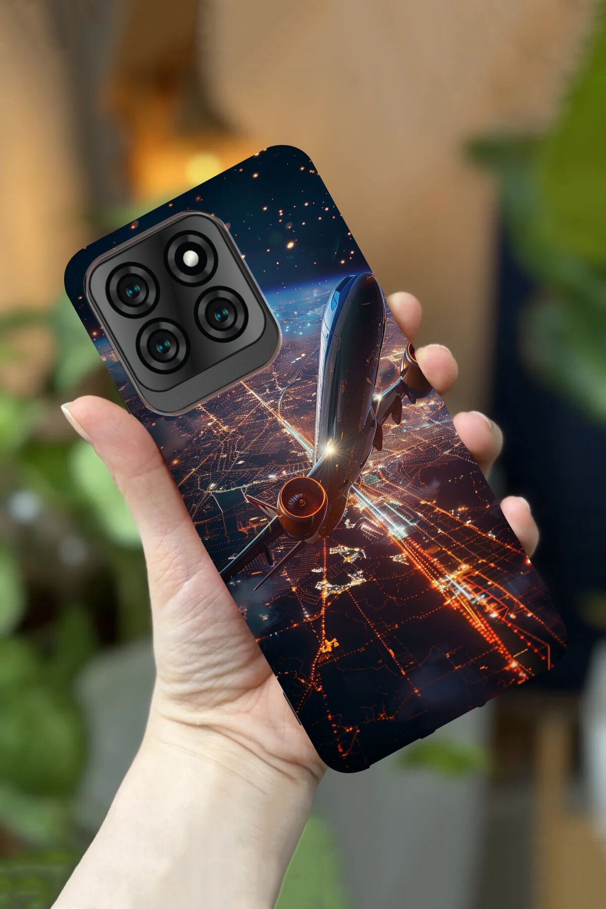 Reeder S71 Uyumlu Kamera Korumalı Motor Desenli HD Baskılı Silikon Kılıf