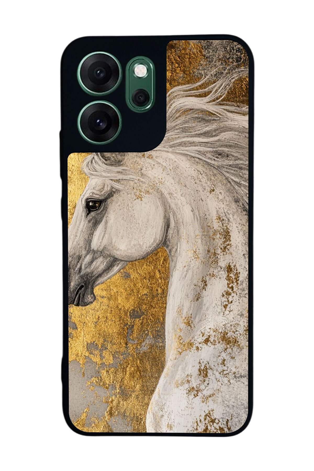 Oppo Reno 14F Uyumlu At Horse Tasarımlı Glossy Premium Kılıf