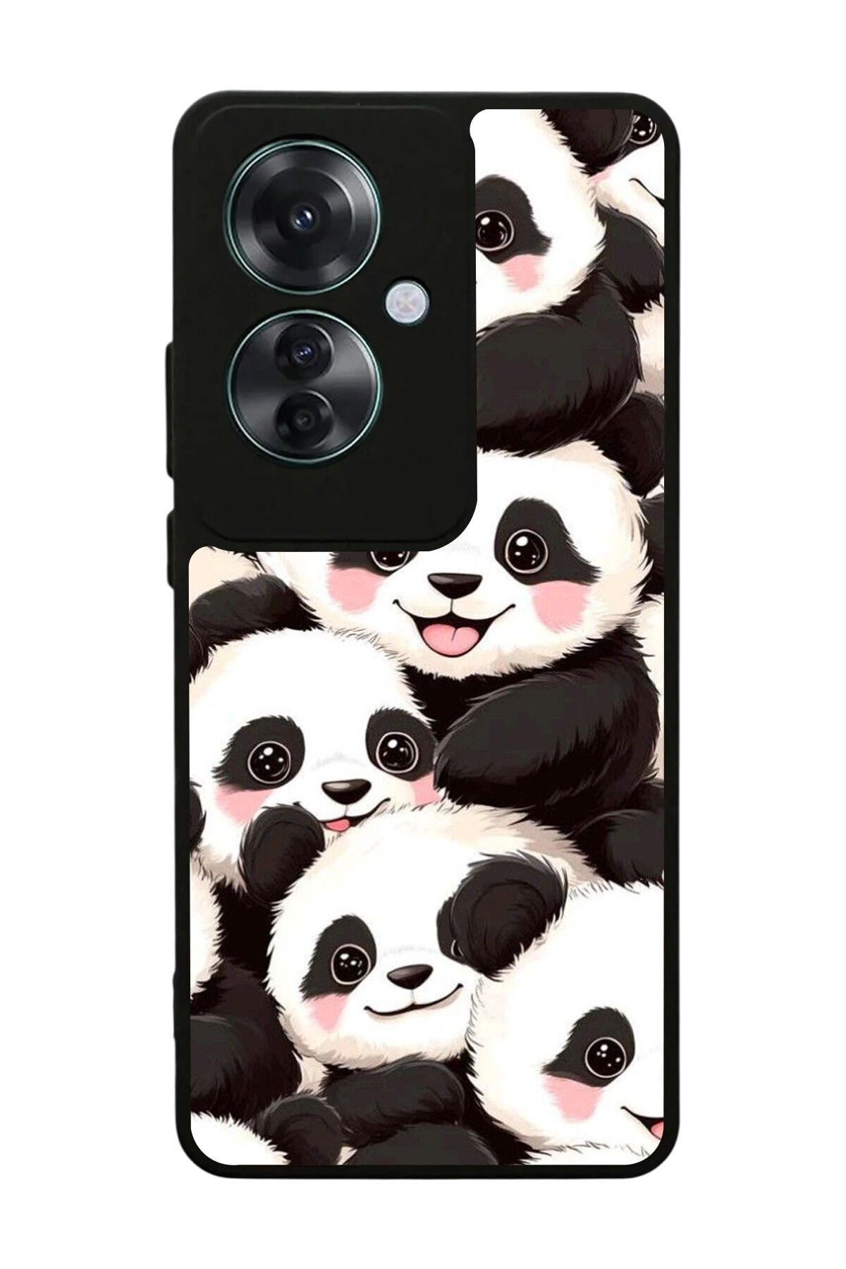 Oppo Reno 11F Uyumlu Panda Tasarımlı Glossy Premium Kılıf