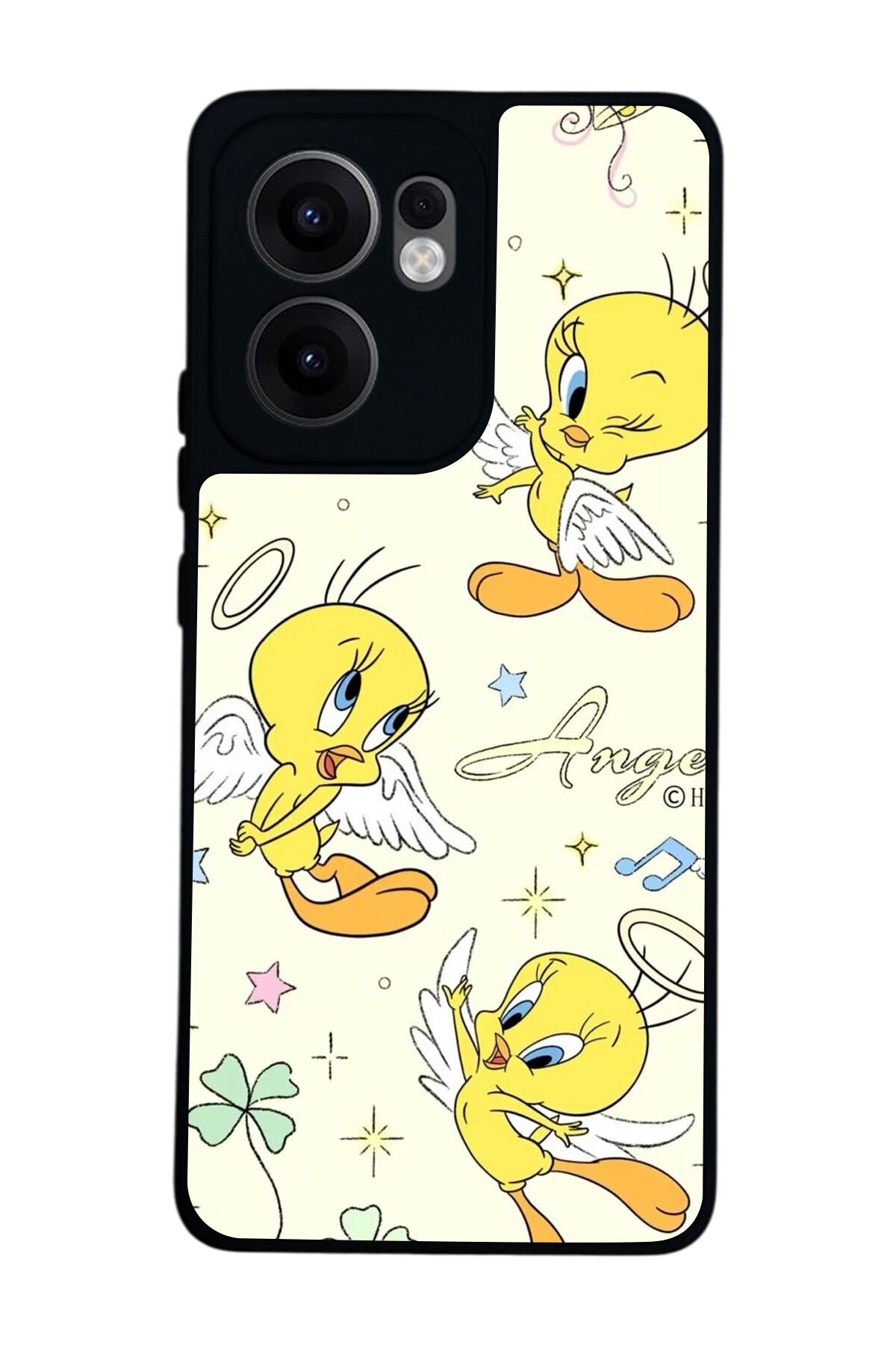 Oppo Reno 13F Uyumlu Tweety Tasarımlı Glossy Premium Kılıf
