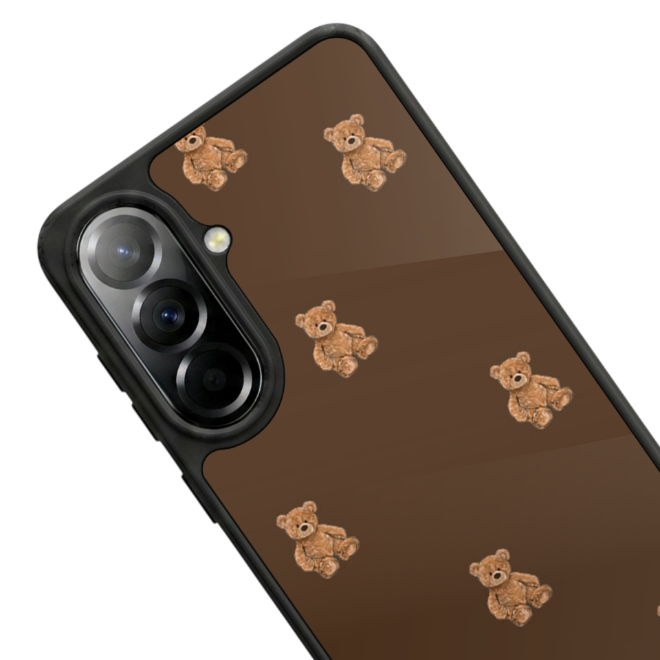 Samsung Galaxy A37 Uyumlu Ayı Tasarımlı Glossy Premium Kılıf