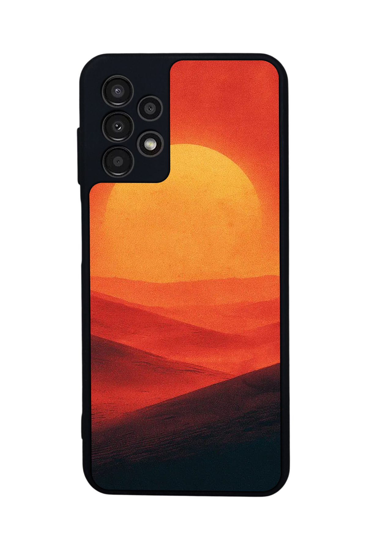 Samsung Galaxy A13 Uyumlu Güneş Tasarımlı Glossy Premium Kılıf