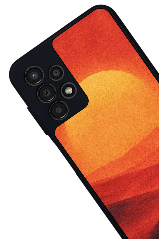 Samsung Galaxy A13 Uyumlu Güneş Tasarımlı Glossy Premium Kılıf