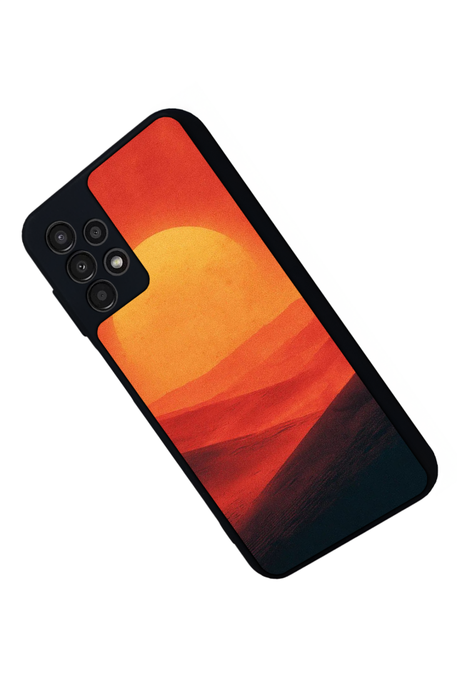 Samsung Galaxy A13 Uyumlu Güneş Tasarımlı Glossy Premium Kılıf