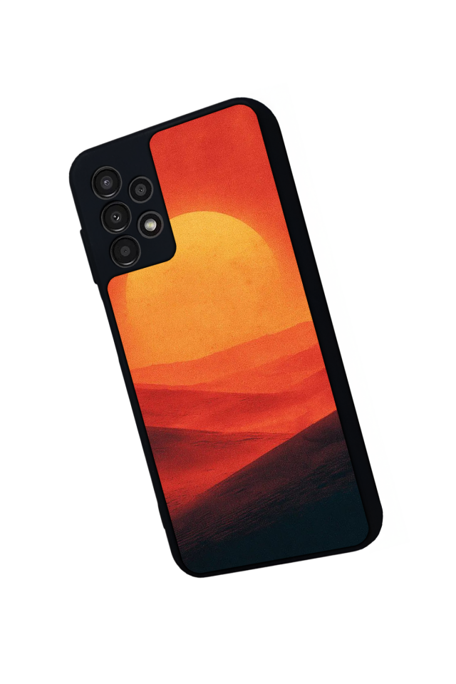 Samsung Galaxy A13 Uyumlu Güneş Tasarımlı Glossy Premium Kılıf