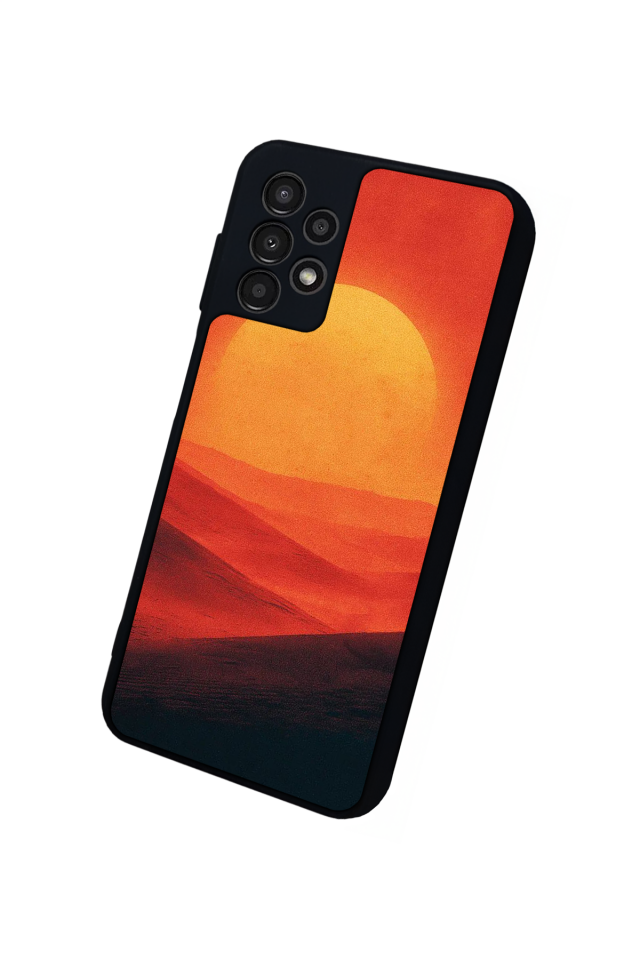 Samsung Galaxy A13 Uyumlu Güneş Tasarımlı Glossy Premium Kılıf
