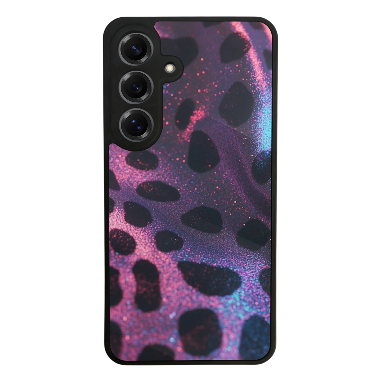 Samsung Galaxy S25 Uyumlu Hologram Leopar Tasarımlı Glossy Premium Kılıf