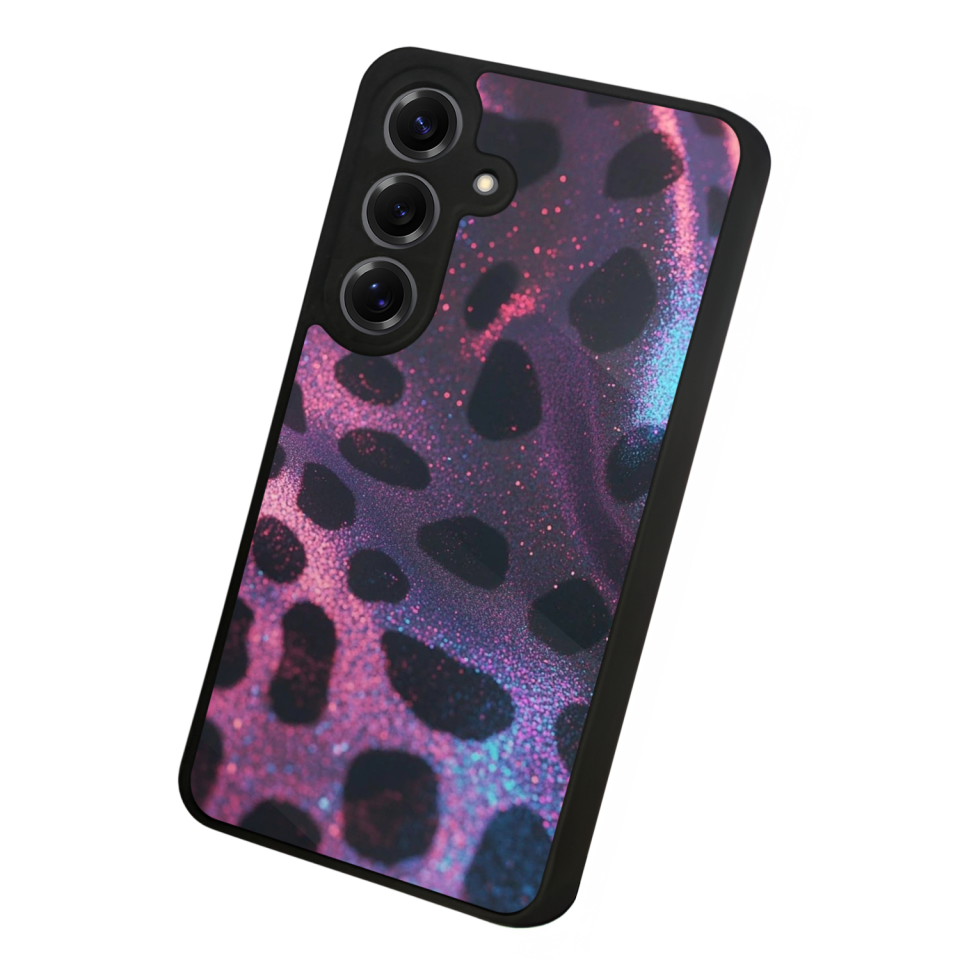 Samsung Galaxy S25 Uyumlu Hologram Leopar Tasarımlı Glossy Premium Kılıf