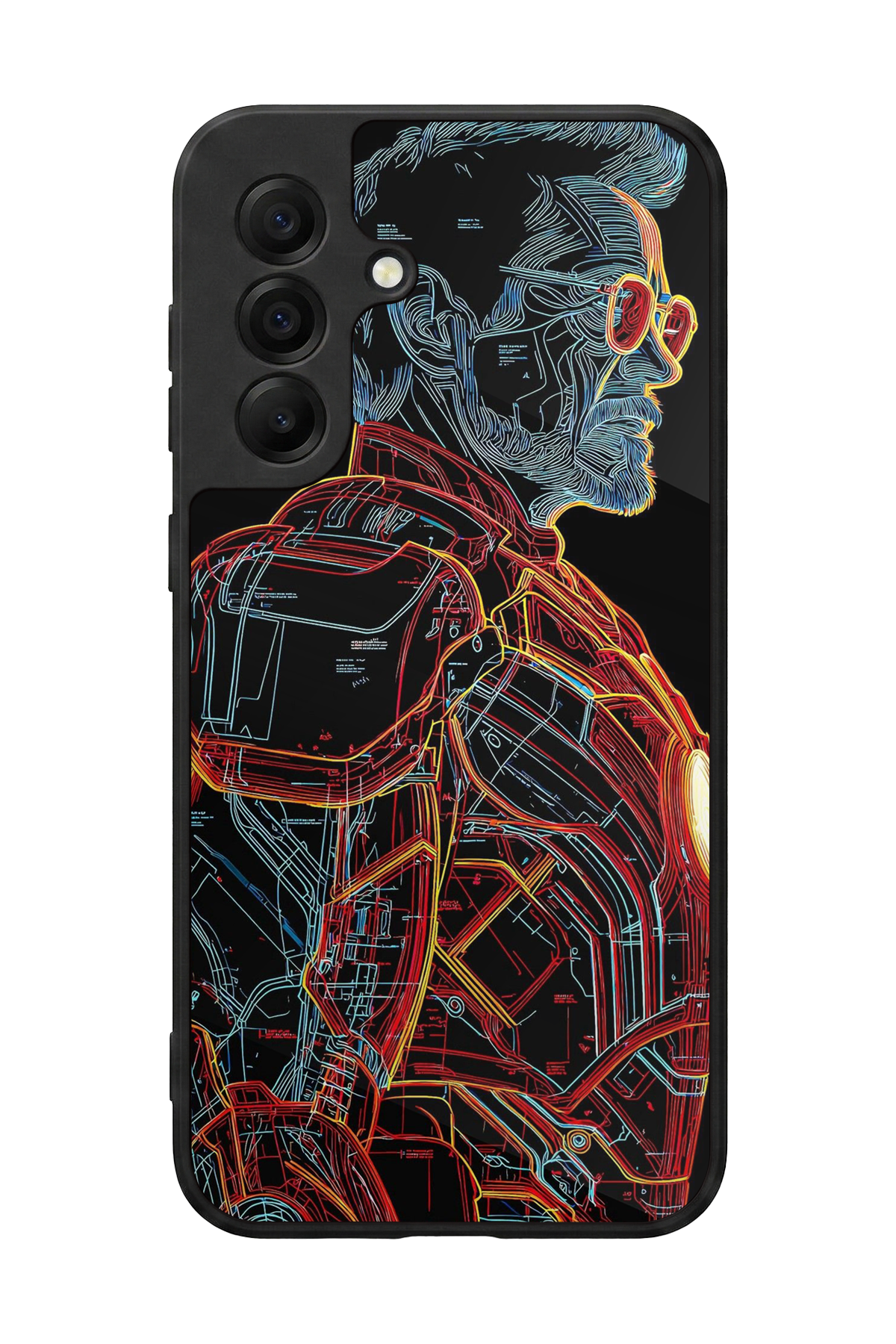 Samsung Galaxy A17 Uyumlu Iron Man ( Demir Adam ) Tasarımlı Glossy Premium Kılıf